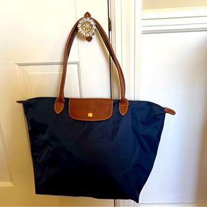 Longchamp Le Pliage Original Canvas Tote Blue